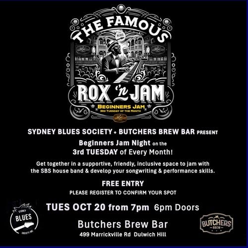 Sydney Blues Society Beginners Jam Night