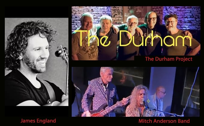 The Manly Fig: Mitch Anderson Band, The Durham Project, James Englund