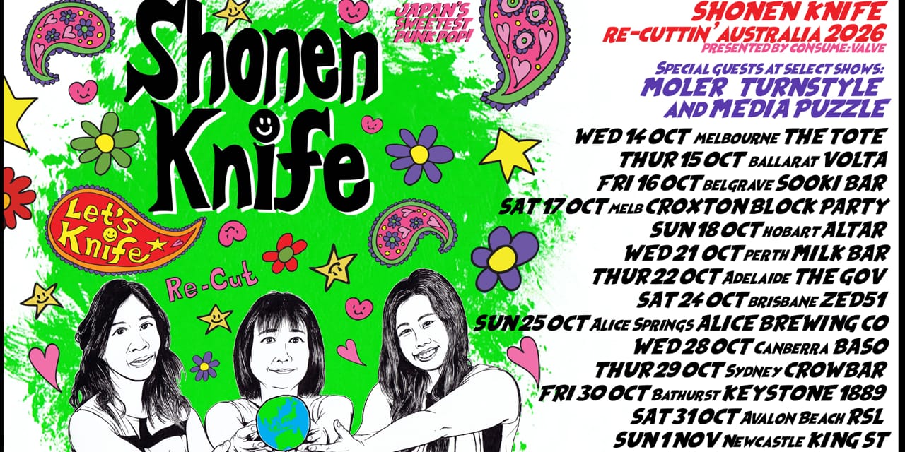 Shonen Knife: re-cuttin' Australia/NZ 2026